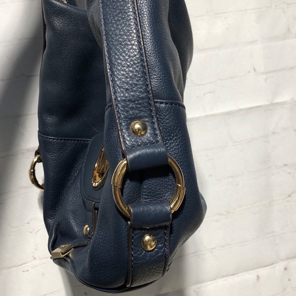 Michael Kors Fulton Navy Leather Hobo - Picture 5 of 16